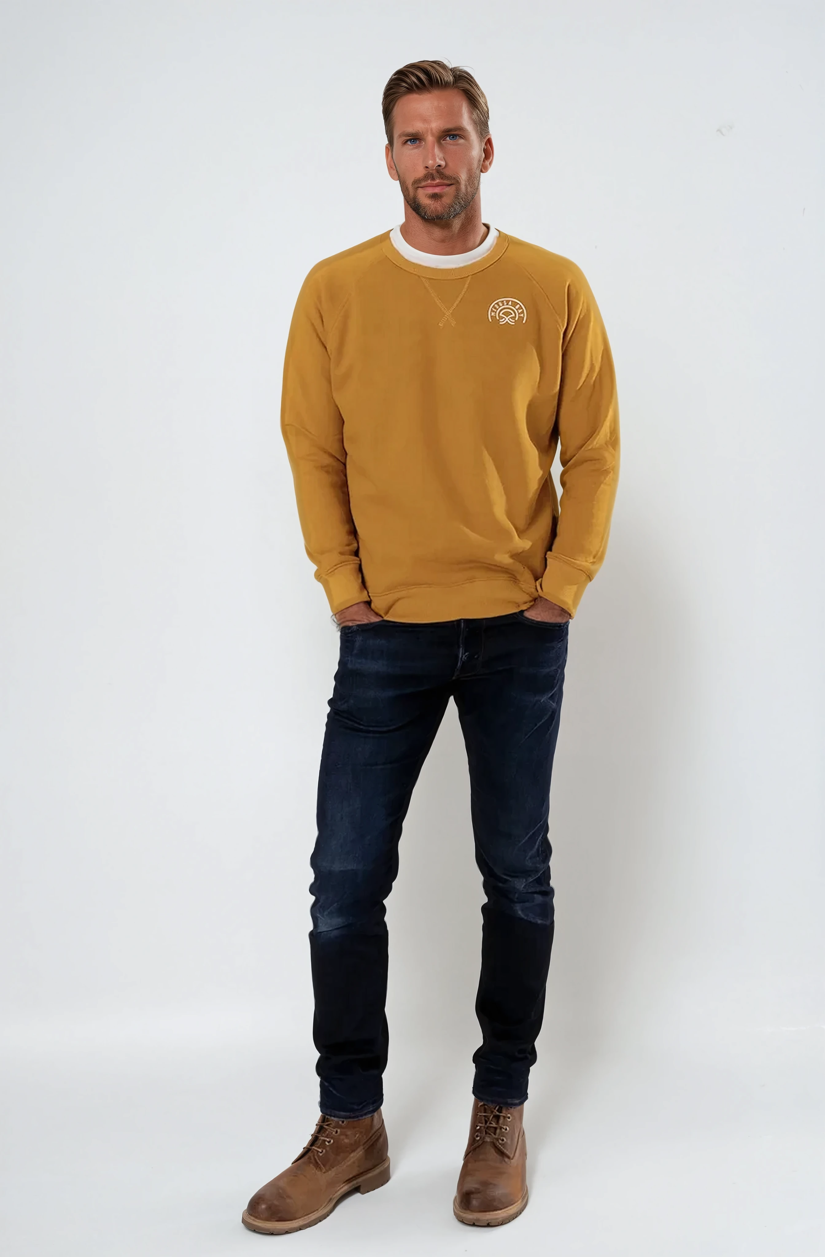 SUDADERA PASTEL MOSTAZA