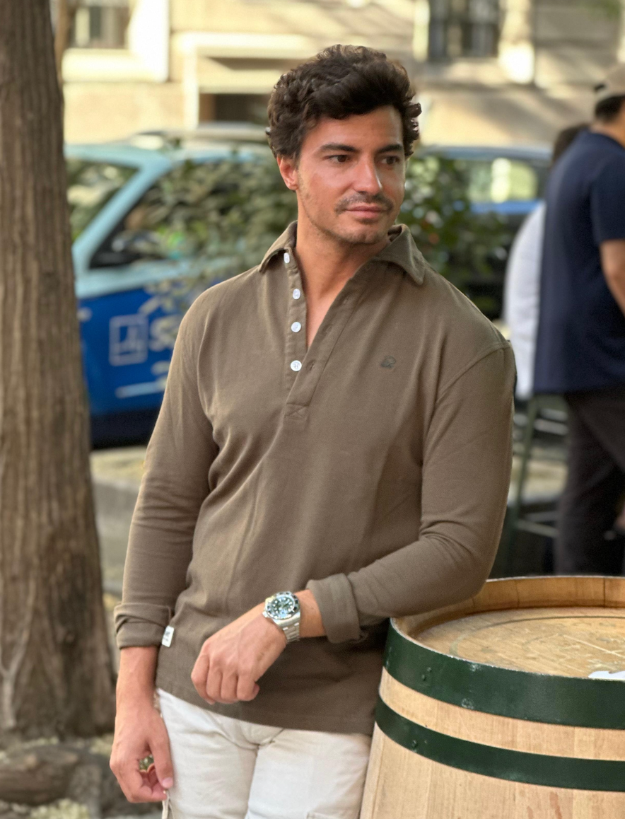 Polera Verde Militar Poleras De Un Solo Color POLERA PIQUÉ VERDE