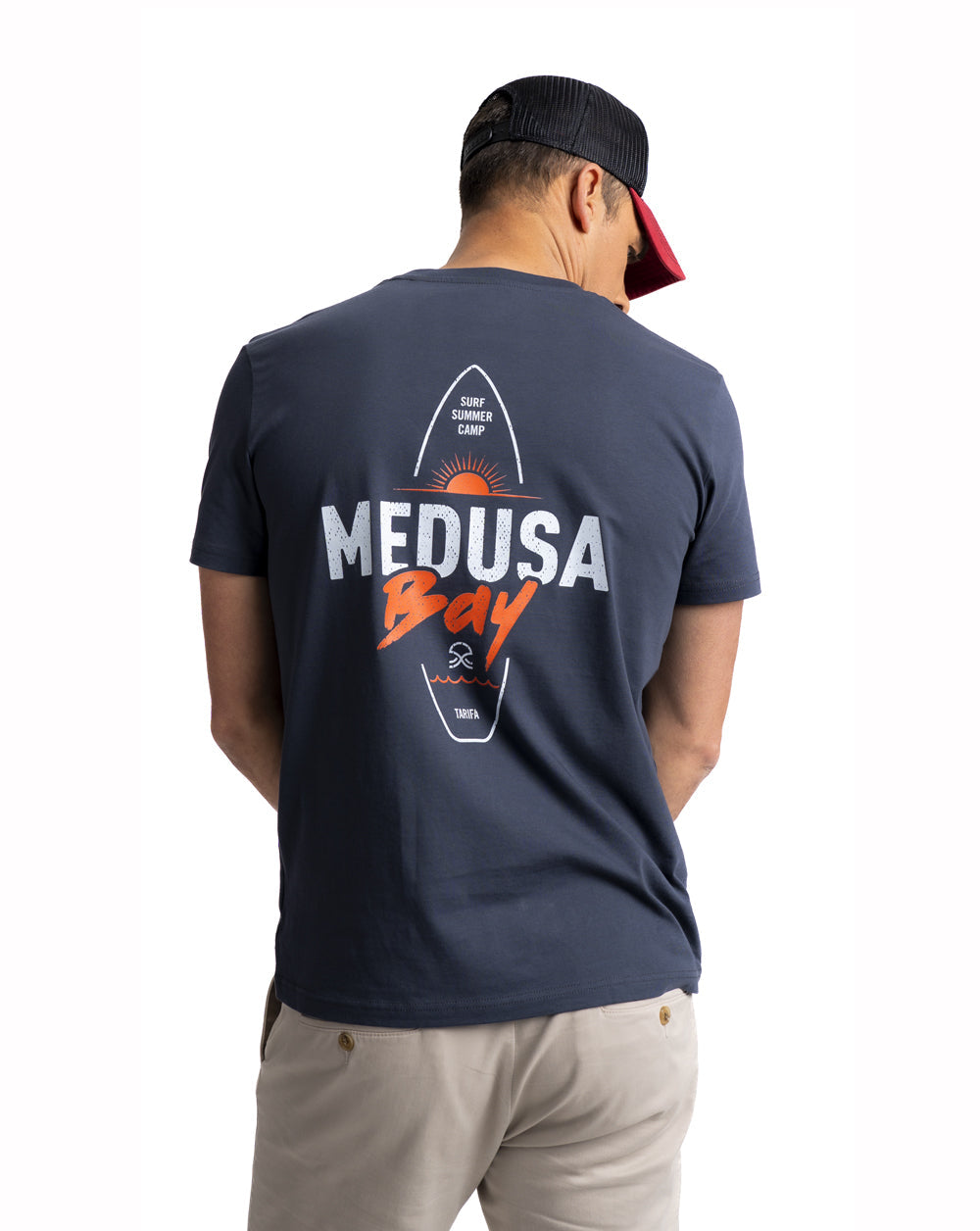 SURFBOARD T-SHIRT GREY – MEDUSA BAY - Main Image